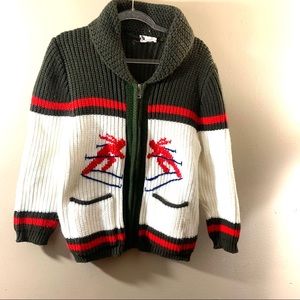 Good wear knit zip up cardigan